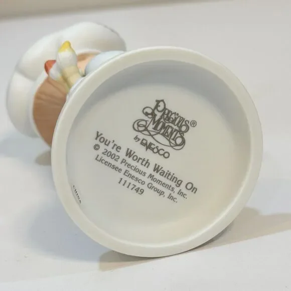 RARE Precious MomentsYou're Worth Waiting On Exclusive Figurine 111749